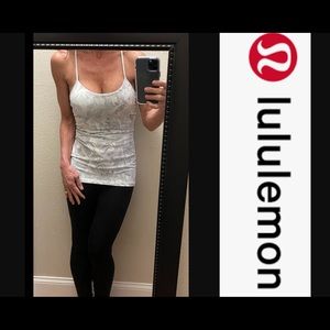 Lululemon Top Workout Yoga Shirt Snake Skin Print